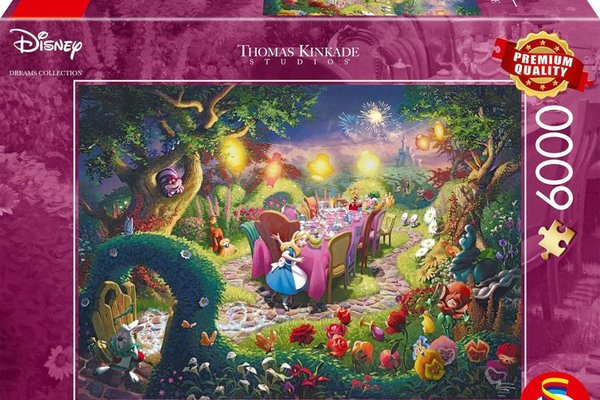 Puzzle Schmidt Thomas Kinkade - Disney - Petrecerea Ceaiului a Mad Hatter-ului 6000 Piese