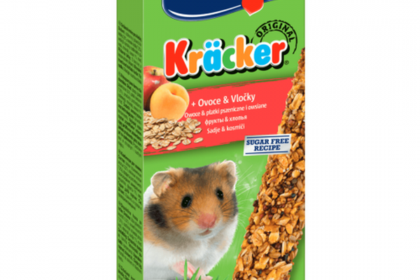 Baton Hamsteri Vitakraft Kracker Fructe, 112 g