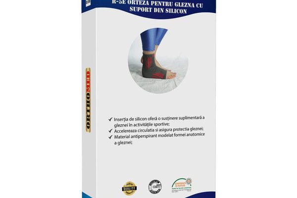 Orteza glezna Orthomed cu suport silicon, Marimea S, 1 bucata