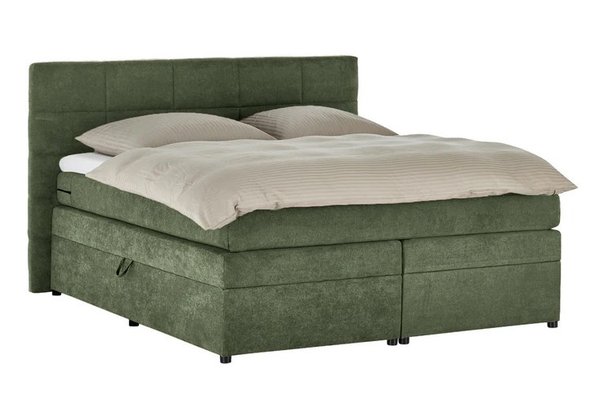 Pat Boxspring Gibson, cu ladă de depozitare, saltea și topper incluse