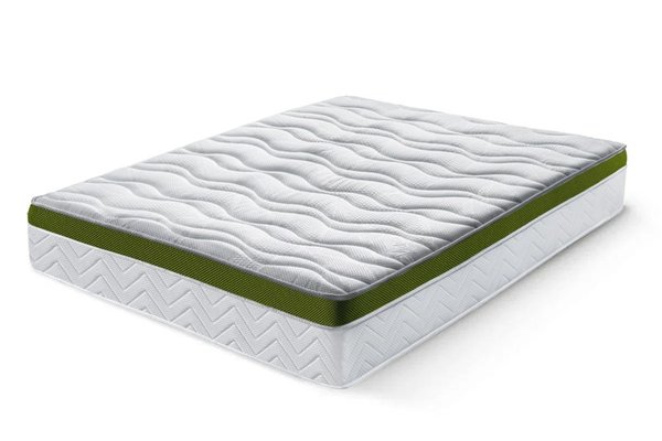 Saltea Ideal Sleep ALOE VERA AIRFLOW MEMORY, Arcuri Bonell, spumă poliuretanică elastică, spumă cu memorie, husă cu aerisire optimă, superortopedică, Grosime 30 cm