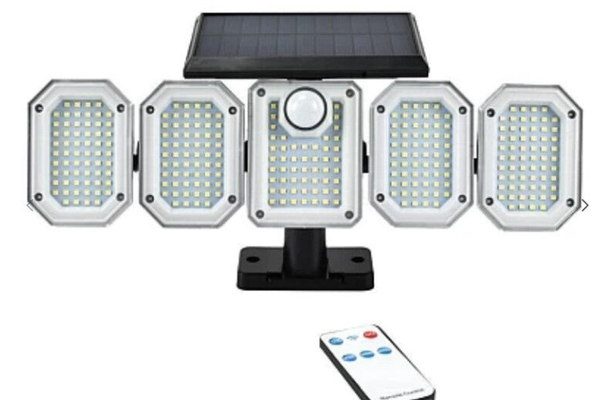 Lampa solara Andowl Q TY300 cu 5 casete 300 LED pentru exterior