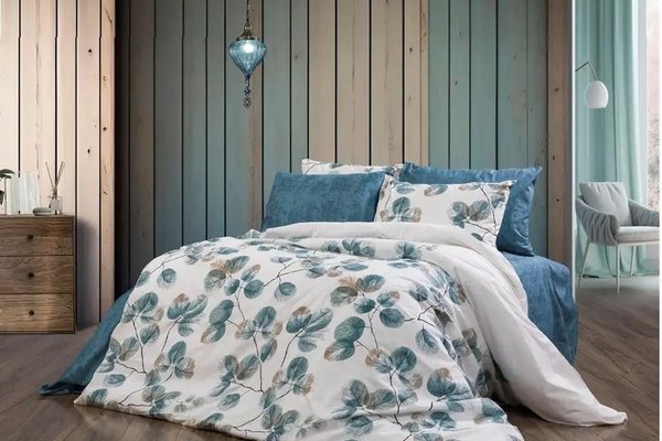 Lenjerie de pat bumbac satinat 2 persoane,homs,serie D 270,00031