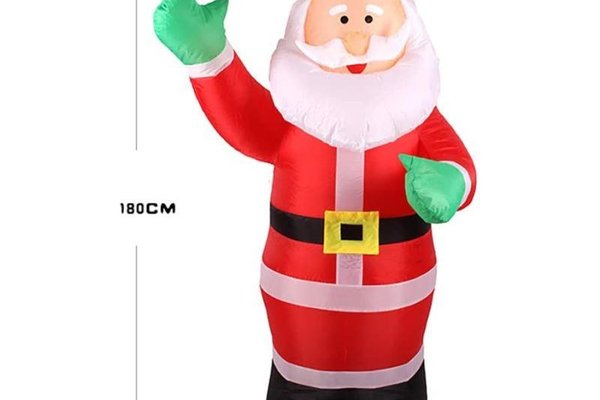 Figurina mos craciun gonflabil 180 cm, iluminat led, pentru interior si exterior Procart