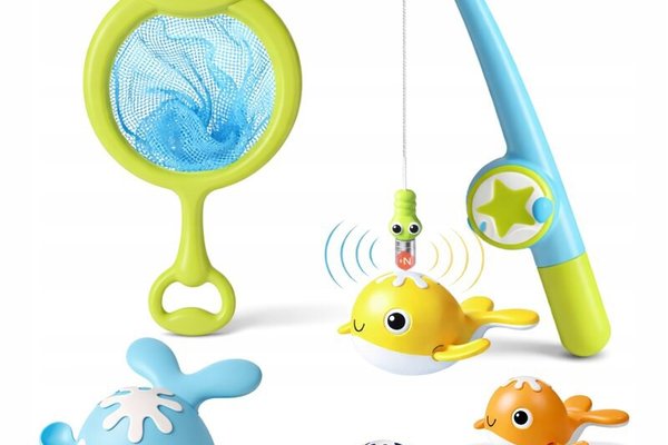 Set Jucarii de Baie Primabobo pentru Pescuit cu Undita Magnetica si Pestisori