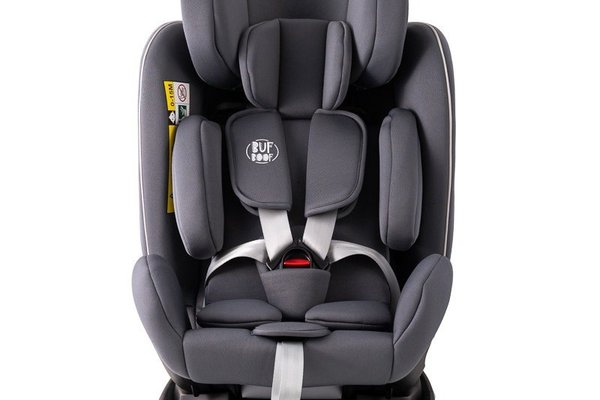 Scaun auto Platinum Deluxe i-Size Buf Boof cu rotatie 360 grade si Isofix, 40-150 cm, 0-36 kg, SimpleGrey