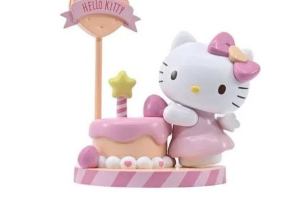 Figurina Hello Kitty si Prietenii - Colectia Memo Stand Party Time, 5 cm