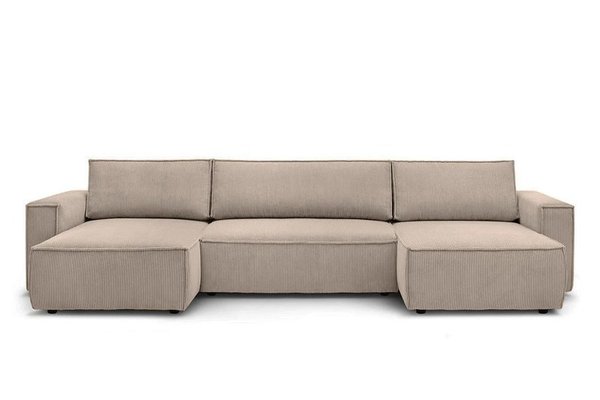 Colțar in formă de U Extensibil CLOUD, cu ladă de depozitare, 356x142x83cm