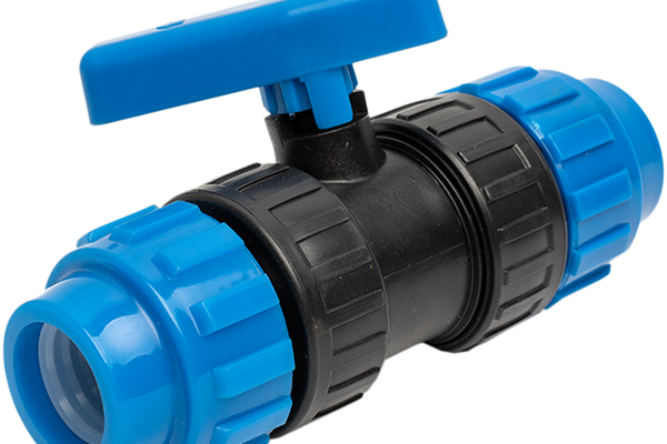 Robinet Pvc Cu Bila Compresiune X Compresiune, Dimensiune 32 mm