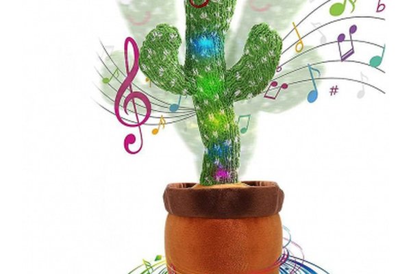 CACTUS dansator si vorbitor cu LED-uri Colorate / Jucarie interactiva OF
