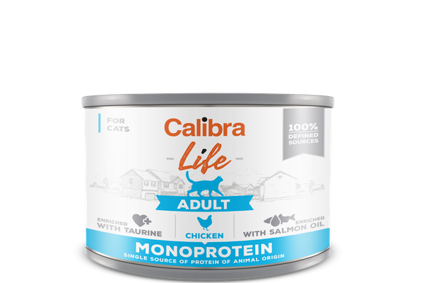 Calibra Cat Life Adult Chicken 200 g, conserva