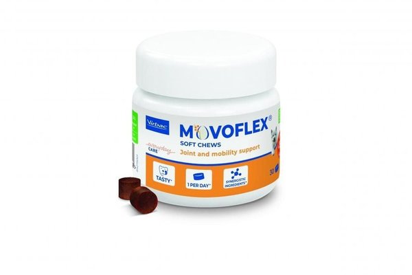 Suplimente condroprotectoare, Movoflex Soft Chews S (sub 15 kg), 30 comprimate masticabile moi