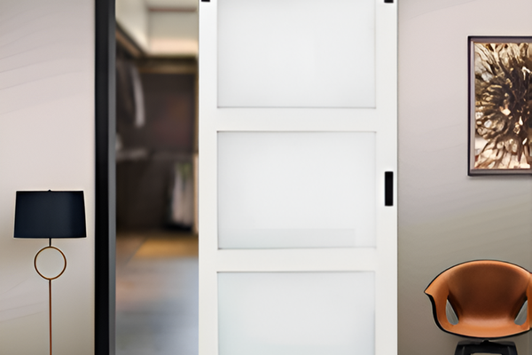 Usa glisanta interior MDF laminat BD61-3L, alba, 870 x 2130 mm