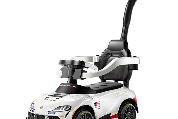 Masinuta premergator pentru copii, 3 in 1, Toyota GR Supra GT4 30W 6V, alba