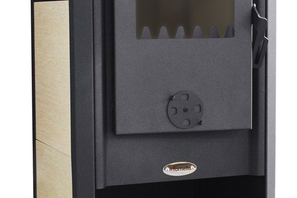 Semineu ( SOBA ) combustibil solid Fornello Konzul LM N Ivory, 7-9 KW, 490x460x930 mm