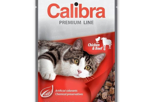 Calibra Cat Pouch Premium Adult Beef & Chicken, 100 g
