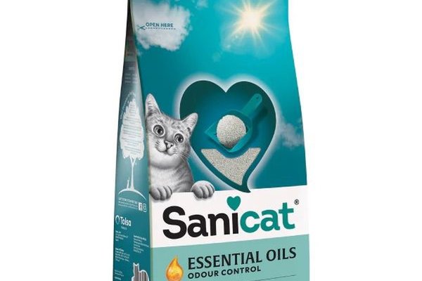 Asternut pentru pisici, Sanicat Essential Oils White, neparfumat, 10 kg