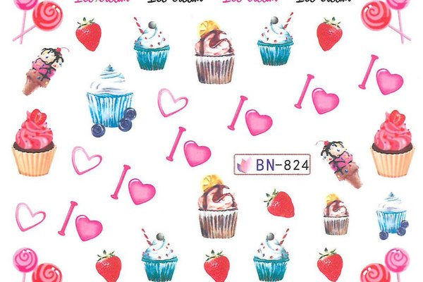 Sticker decor unghii BN824 - BN1694