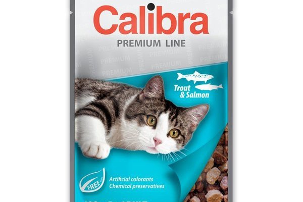 Calibra Cat Pouch Premium Adult Trout & Salmon, 100 g