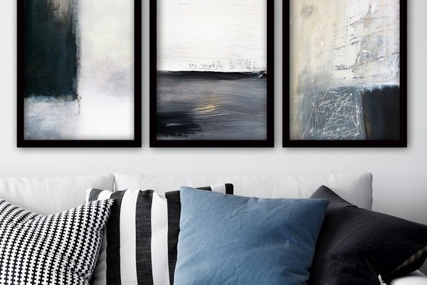 Tablou, 3 bucati 3SC59 Multicolor 35x45 cm