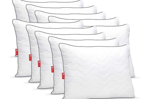 Set 10 x Perne Comfort Plus cu microfibră, husă microfibră, 50x70 cm