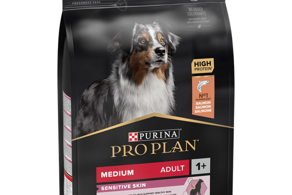 PURINA PRO PLAN ADULT Sensitive Skin, Talie Medie, Somon, 3 kg