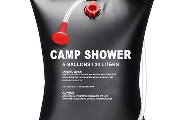 Dus solar pentru camping PVC Capacitate 20L Negru