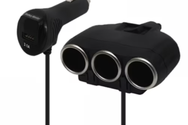 Priza auto Olesson 1634 12V/24V cu 4 porturi 120W negru