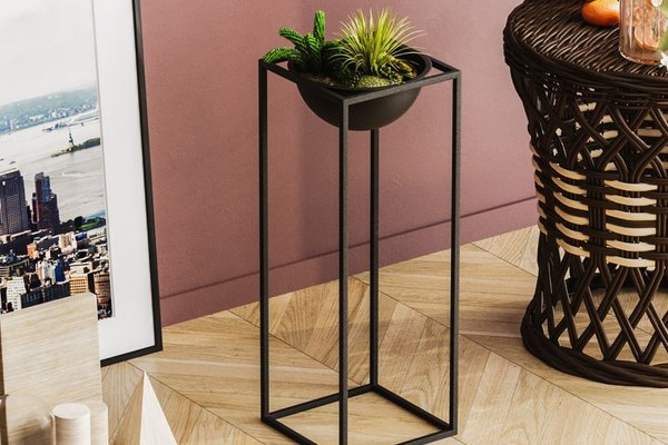 Ghiveci decorativ GED021 Negru 22x60x22 cm