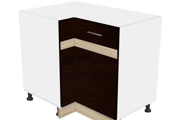 Corp colt inferior YANA, 1 usa, corp alb, fronturi sonoma inchis + deschis, 90x62x77 cm
