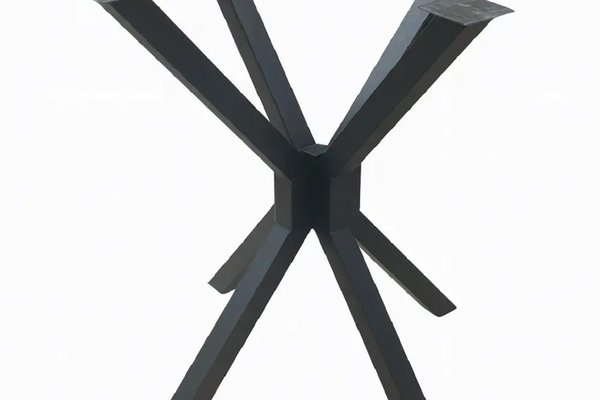 Picioare pentru masa rotunda sau patrata metal, culoare negru,70 cm