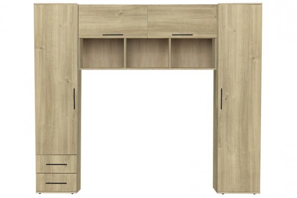 Set dormitor tineret YASMIN M1, 3 corpuri, stejar belfast, 238x50x200 cm