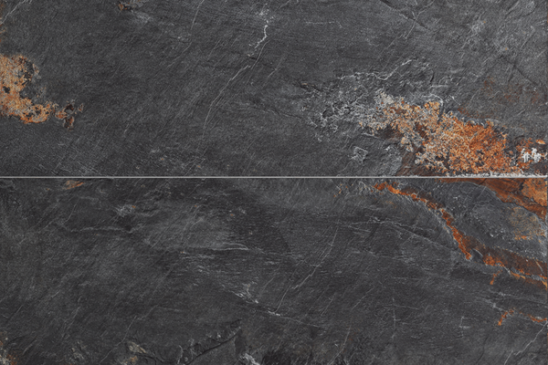 Gresie portelanata Stone Rust Nero 60 x 120 cm - finisaj mat, aspect piatra naturala
