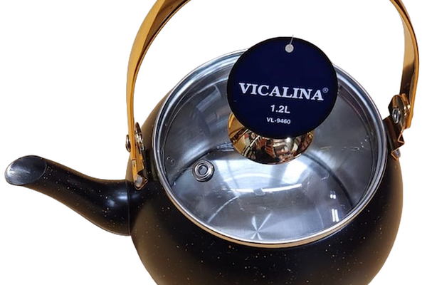 Ibric Ceai VL-9460 Vicalina NEGRU 1.2L cu Capac Transparent