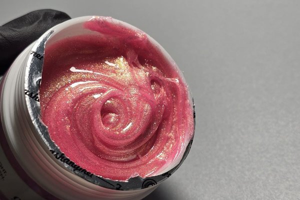 Gel UV pentru Construcție FSM Unicorn 50g Nr. 03 | Roz Intens cu Reflexii Aurii | fsm-romania.ro