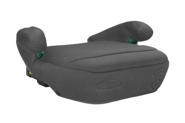 Inaltator auto, Asalvo, Booster i-Size, Inaltime recomandata, 135-150 cm, Utilizare cu Isofix sau centuri auto, Cu husa detasabila, 22-36 kg, Conform cu noile directive europene de siguranta i-Size, Grey
