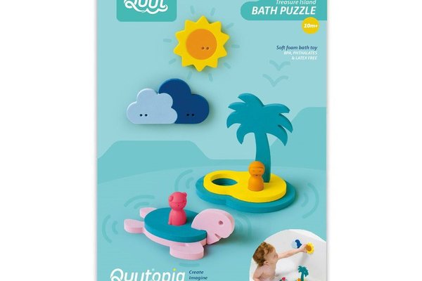 Jucarii de baie din spuma Insula comorilor Quut Toys