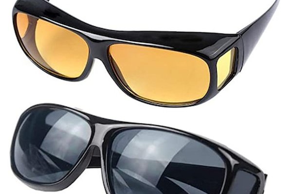 Set Ochelari HD VISION pentru Condus Zi/Noua Unisex - 2 Perechi