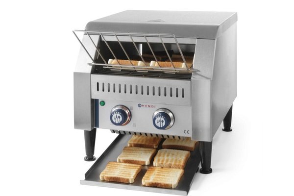 Toaster / prajitor paine Profesional tip tunel, 2240 W, corp Inox, Hendi, 418x368x(H)387 mm