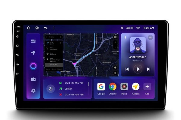 Navigatie Auto MOSS M2 pentru Volkswagen Jetta 7 (2018-2022) - 4+64GB, 9" IPS, Octa-core 1.6GHz, Android 4G, Bluetooth 5.1, DSP