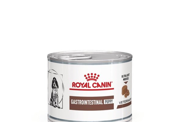 ROYAL CANIN Gastrointestinal Puppy, XS-XL, dieta veterinara, conserva hrana umeda caini junior, sistem digestiv, (pasta fina), 195 g