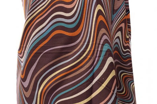 Esarfa din casmir cu design multicolor pe fond maro
