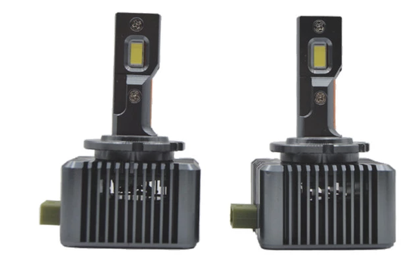 Set 2 Becuri Auto LED D1S 6500K, 110W, Canbus, Carcasa Neagra