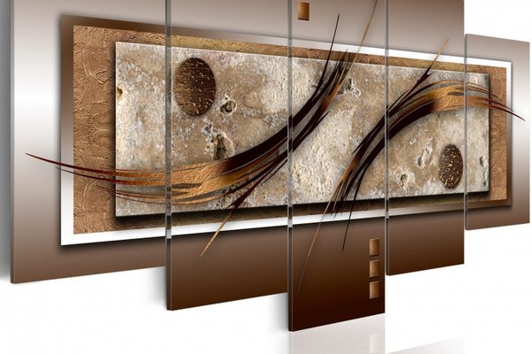Tablou - Delicate shapes and warm colors 100x50 cm