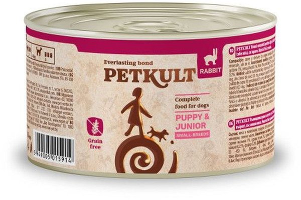 Petkult Dog Mini Junior Iepure, 185 g