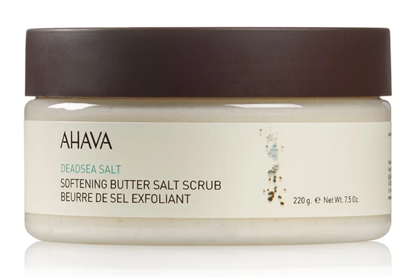 Unt de corp exfoliant cu sare de la Marea Moarta, 220 g, Ahava