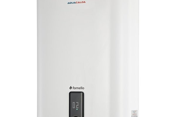 Boiler electric Fornello AquaCalda Flat, 80 L, 2000 W, montaj vertical sau orizontal, afisaj digital, IPX4