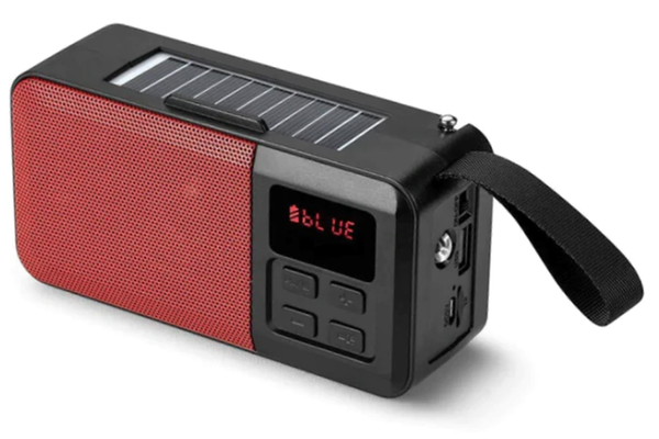 Boxa portabila cu incarcare Solara HF F6 conexiune bluetooth radio FM player mp3 USB/TF