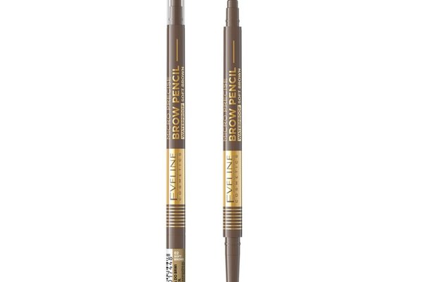Creion de sprancene Eveline Cosmetics Micro Precision 02 Soft Brown, 0.6g