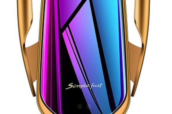 Suport Auto Auriu R1 Senzor Incarcare Fast Charge Wireless